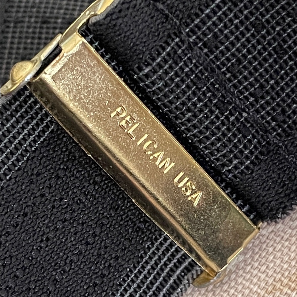 Vintage Pelican USA Black and Gray Suspenders New NWT
